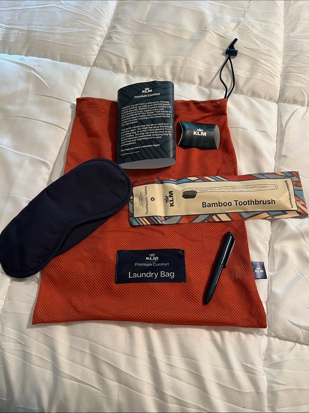 Premium Comfort Orange Laundry Bag - Travel Accessory